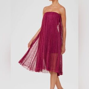 Helsi Daniela strapless pleated lace dress - new w tags